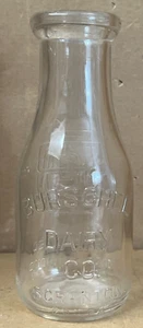Burschel Dairy Co Milk Bottle Scranton PA One Pint - Picture 1 of 4