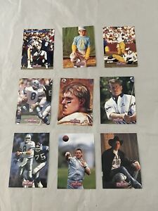 Dallas Cowboys Troy Aikman 1992 Pro Line Portraits 9 Card Subset Complete