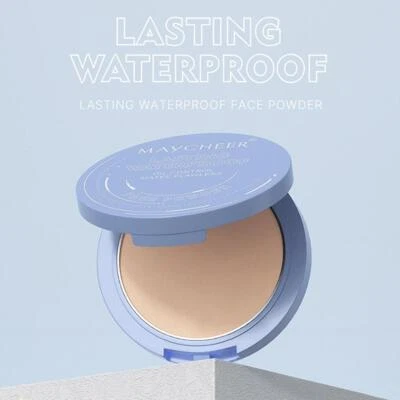 Whitening Pressed Powder Waterproof Oil Control Concealer 3 Colors Powder E P2N2 - Image 1 of 4