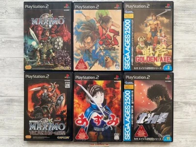 SONY PS2 Maximo & Dororo & Azumi & Golden Axe & Hokuto no Ken from Japan - Image 1 of 4