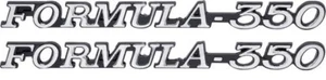 1972 - 1975 FIREBIRD FORMULA 350 FENDER EMBLEM SET - "FORMULA - 350" BOTH SIDES! - Picture 1 of 1