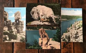 Vintage E. C. Krupp Co. Devil’s Lake WI Postkarten 4 verschiedene RPPC Ephemera - Bild 1 von 9