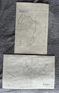 Cranford & Clark NJ 1882  Maps with Businesses and Homeowners Names Shown - Picture 1 of 3