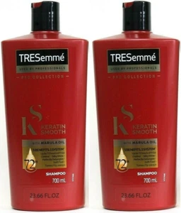 2 Tresemme 23.66 Oz Keratin Smooth Marula Oil Silk Shine Shampoo - Picture 1 of 1