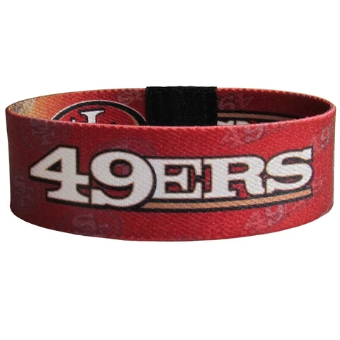 SAN FRANCISCO 49ERS STRETCH WRIST BRACELET  NFL Licensed Product  New in Package Cover