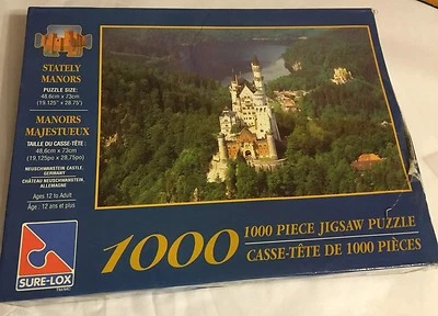 НОВАЯ головоломка Stately Manors — замок Нойшванштайн — Sure-Lox 1000 шт. - Изображение 1 из 4