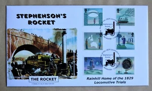 WORLD OF INVENTION 2007 SHERIDAN LTD ED. 14/60 FDC STEPHENSON'S ROCKET H/S  - Picture 1 of 2