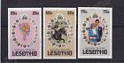 1981 Royal Wedding Charles & Diana MNH Stamp Set Lesotho Imperf SG 451-453