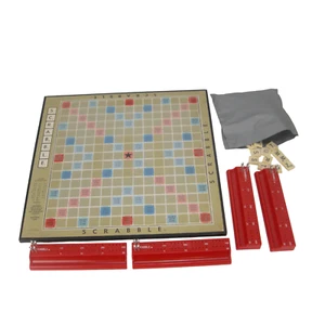 Scrabble Game Deluxe Edition Complete Vintage - Picture 1 of 12