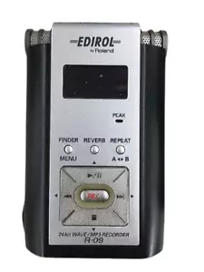 EDIROL by Roland R-09 24 bit Wave MP3 Recorder Silver Good GP - Picture 1 of 4