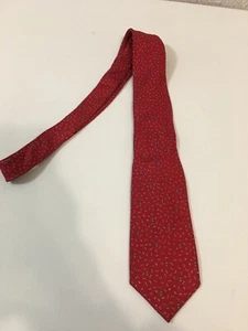 Vintage Wenbley Silks 100% Seide Krawatte, rot, weiß, grau - Bild 1 von 5