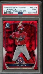 BB - 2023  Bowman S/E - Red Ref - #BCP23 - Elijah Green - PSA 9 - Picture 1 of 2