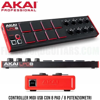 Akai LPD8 MKII Controller MIDI USB con 8 Pad / 8 Potenziometri mk2 - Immagine 1 di 4