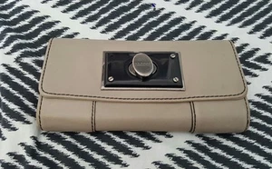 Cartera grande OROTON de cuero suave con setas A1 - Imagen 1 de 3