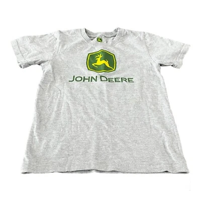 John Deere Boys Gray Short Sleeve Logo T-Shirt Size 7 - Image 1 of 4