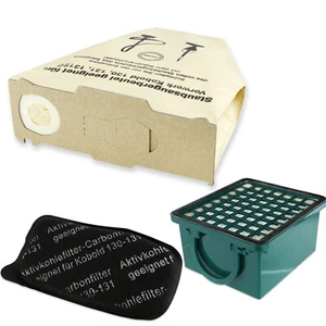 30 bolsas de aspiradora bolsas de filtro + filtro adecuado para Vorwerk Kobold VK 130 131 - Imagen 1 de 6