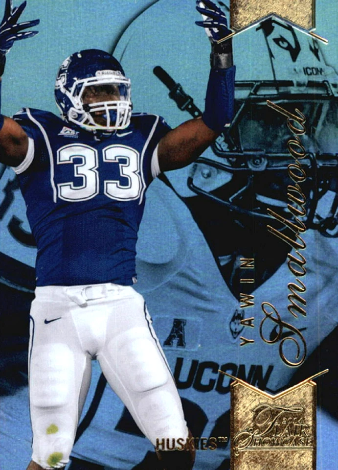 2014 Flair Showcase #9 Yawin Smallwood RC UConn Huskies Atlanta Falcons - Image 1 of 1