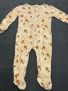 Kate Quinn Bambus 3-6 Monate Reißverschluss Pyjama Footie Bäume - Bild 1 von 2