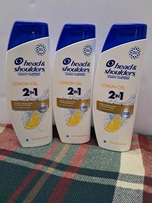 Head & Shoulders 2 en 1 Champú Aroma Aceite Limón + Acondicionador 12.5 OZ Lote de 3 Foto 1 de 3