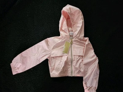 NWT Michael Kors Monochromatic Pink Logo Windbreaker, Children's Size 4, #30050 - Image 1 of 4