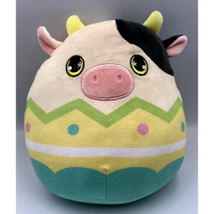 Original Squishmallows Plush – Connor the Cow (Easter Egg Outfit) - Picture 1 of 4