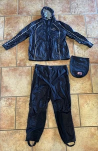 Traje de lluvia Harley Davidson chaqueta cortavientos con capucha y pantalones 1W ROSA reflectante - Imagen 1 de 18