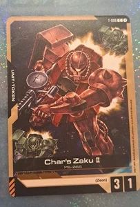 Char's Zaku II Token - T-006 NM - Gundam TCG Card Game - Picture 1 of 1