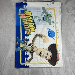 VTG Disney Pixar Toy Story Buzz And Woody Standard Single Pillow Case 2009 - Picture 1 of 7