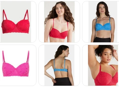 Sexy sujetador o braguita de encaje variedad para damas talla XXXL 22/34, 38, 40, A, B, C, D Foto 1 de 4