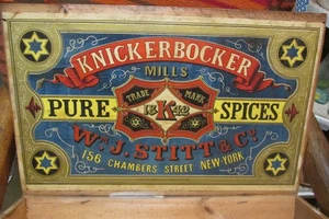 Knickerbocker antiguo articulado dedo especias puras. con Latas Stitt & Co 2 Doz 1/4 - Imagen 1 de 6