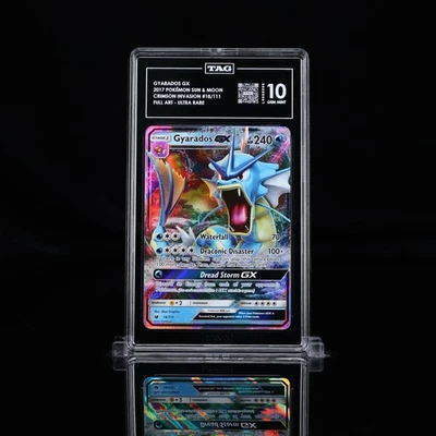 Gyarados GX 18/111 Pokemon Crimson Invasion TAG Gem Mint 10 LOW POP - Image 1 of 2
