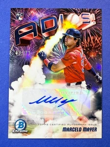 MARCELO MAYER 2025 Bowman Chrome rookie ADIOS auto Boston Red Sox #AAV-MM - Picture 1 of 2