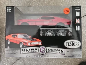 Testors RED & Black  Mustang Mach 1 Ultra Detail Model Kit 1:24 #460036 Sealed - Picture 1 of 6