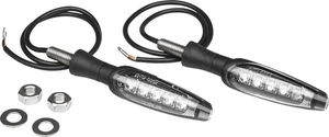 YOSHIMURA LED FRONT TURN SIGNAL KIT - BLACK 072BGLTSFK - Picture 1 of 1