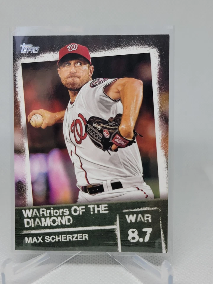 Topps 2020 Card Warriors of Diamond Max Scherzer Washington Nationals WOD-27 B5B - Image 1 of 1