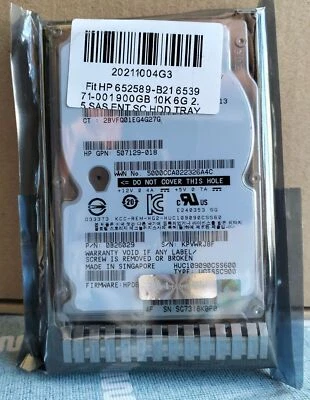 1Pcs New HP 652757-b21 653948-001 2T 7.2k 3.5 SAS G8 G9 hard disk - Image 1 of 4