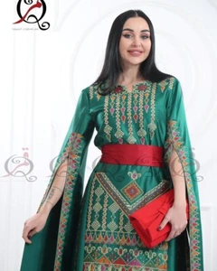 Traditional Embroidered Thoub Palestinian-Jordanian Style Embroidery ثوب مطرز - Picture 1 of 5
