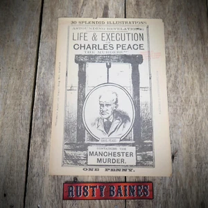 Life & Execution of Charles Peace, Manchester/Sheffield Muderer, Crime Booklet - Imagen 1 de 5