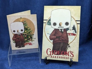 Gideons Bakehouse Christmas Card 2024 Percy The Snowman Disney Springs & Menu - Picture 1 of 8