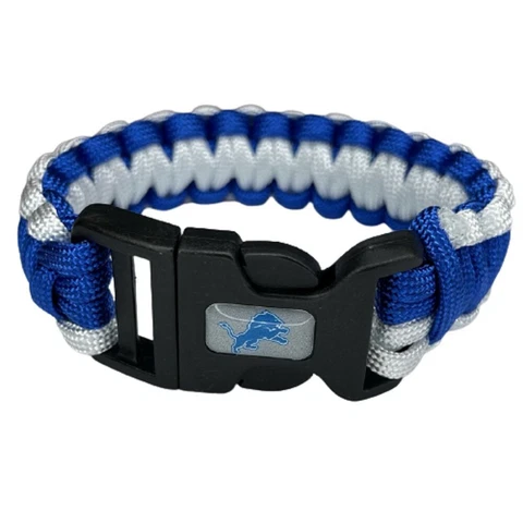 Detroit Lions Paracord Survival Bracelet Sport Jewelry Strap NFL Football Team Cover