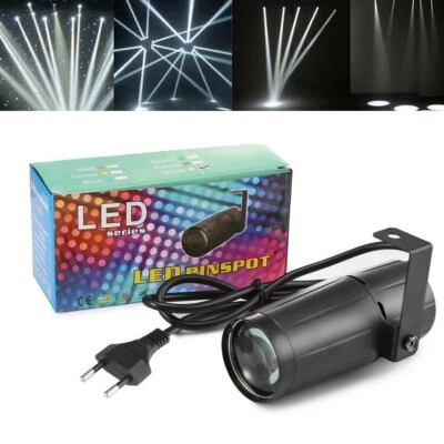 PartylichtLED PinSpot Spot Punktstrahler kaltweiß LED Par Strahler Beam Disco - Bild 1 von 4