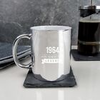 Shiny Silver Coffee Mug 60th Birthday Gift 1964 Year Of The Legend Gifts Dad Men