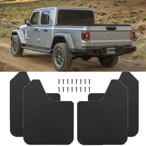 4* Carbon Look Car Splash Mudflaps Mudguards Flares For Jeep Gladiator 1962-2023 - Picture 1 of 15