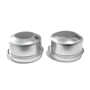 Trailer Wheel Hub Pair Grease Metal Dust Cap Bearing Dust Cover 45mm Diameter - Picture 1 of 5