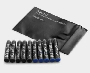 Cartouches D'Encre Tibaldi - 10 Noir Et Bleu - Afbeelding 1 van 1