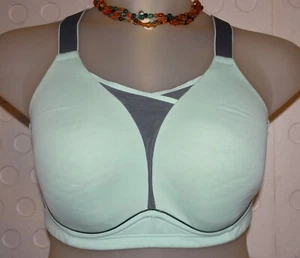 Cacique LIVI Active 362423 Medium-Impact Cooling No-Wire Sport Bra 44DD Green - Picture 1 of 11