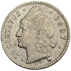 REPUBLICA DOMINICANA. 20 CENTAVOS. 1897. - Imagen 1 de 2