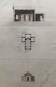 Antica architettura originale antica edifici e piani del XIX secolo - Foto 1 di 8