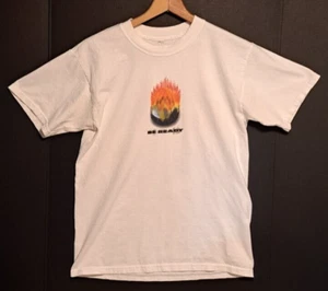 Vintage Hockey T shirt Sz. M/ L  "BE READY OR GET BURNED" Big Ball Sports 90's - Picture 1 of 11