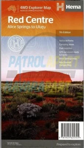 Red Centre Map Hema Maps - Alice Springs to Uluru - Picture 1 of 1